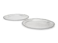 A Pair of George III Silver Meat Platters