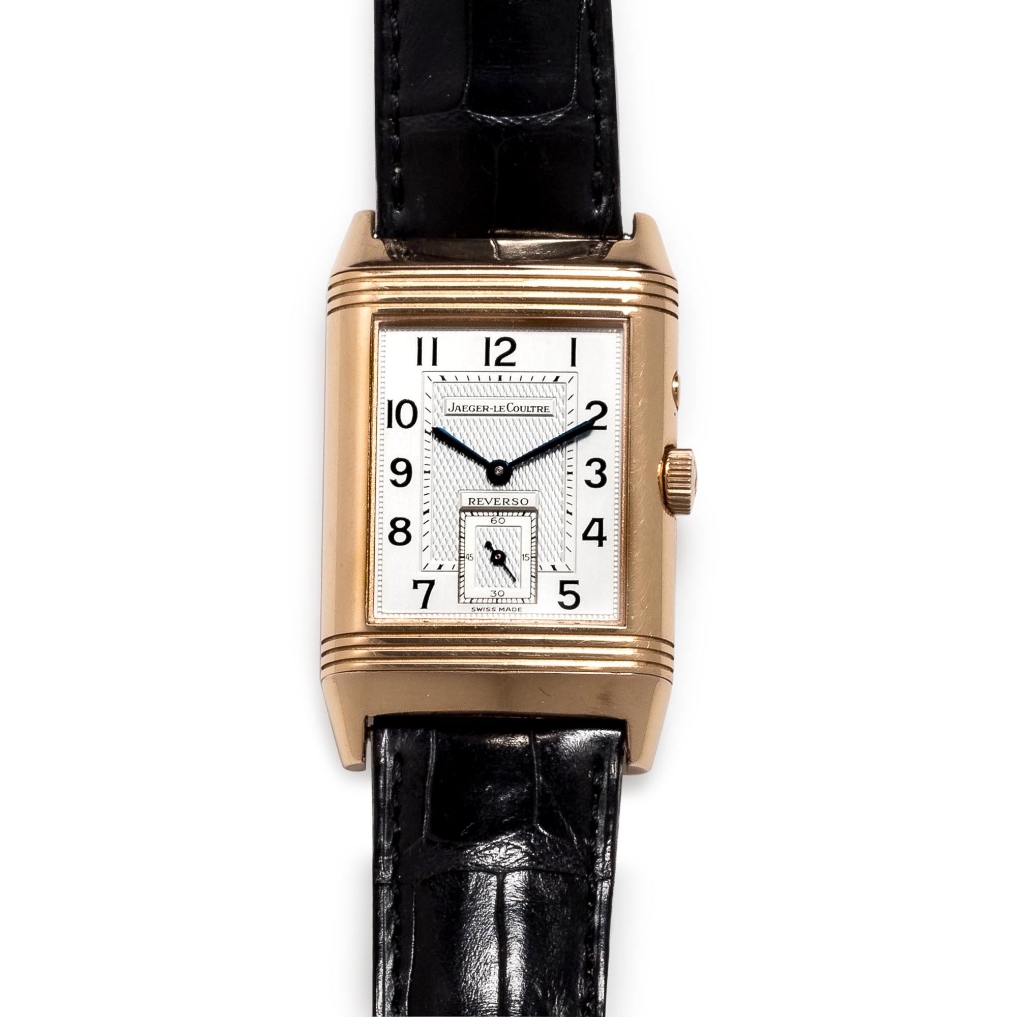 Jaeger LeCoultre, 18K Pink Gold Ref. 270.2.54 'Reverso Duoface' Wristwatch