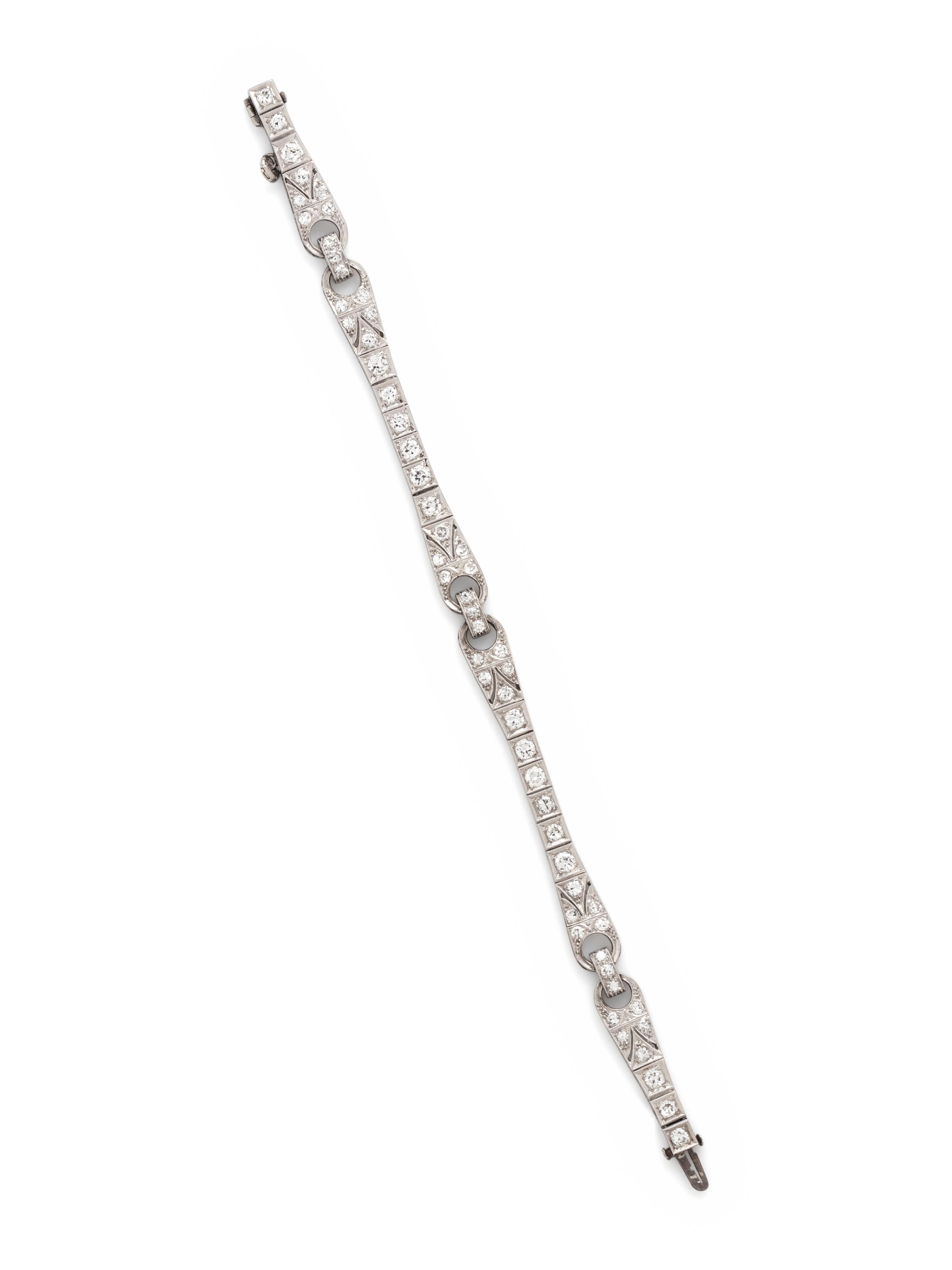 ART DECO, DIAMOND BRACELET