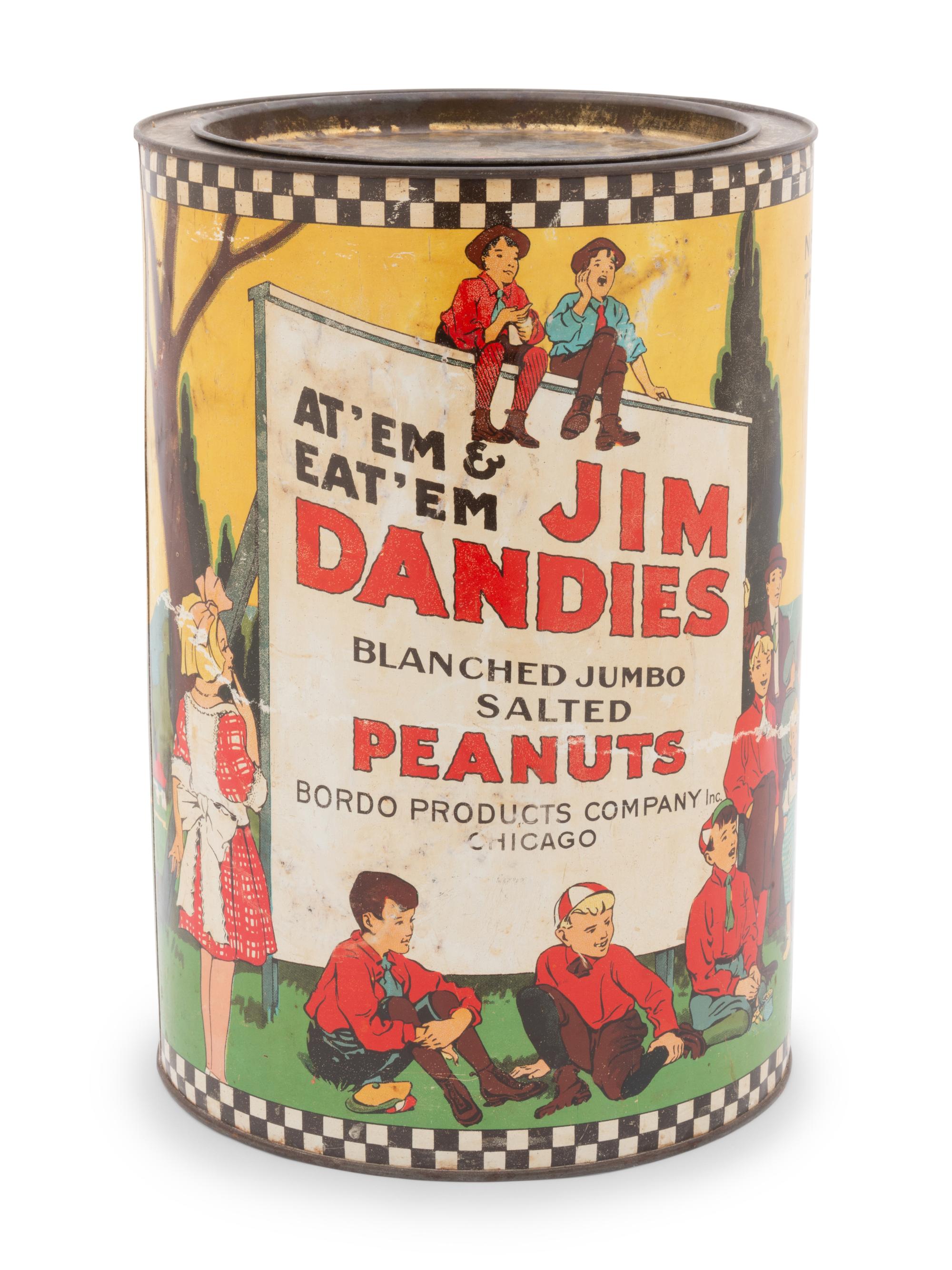 A Jim Dandies Jumbo Peanut Tin