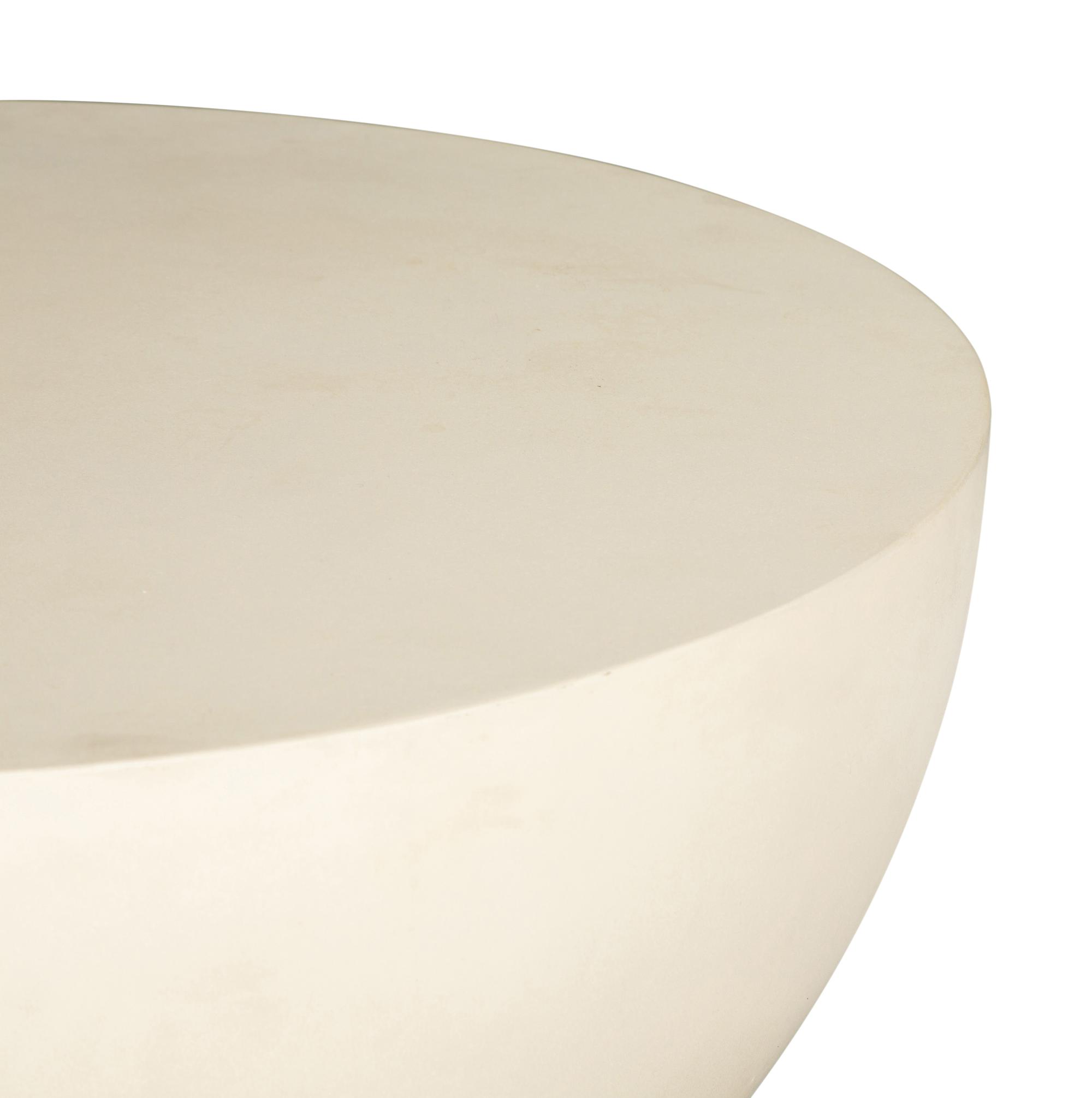 RECOMMENDED FOR DONATION - A Contemporary White Fiberglass/Resin Side Table