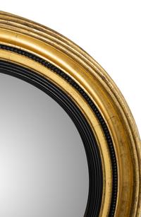 A Pair of English Giltwood Bullseye Mirrors