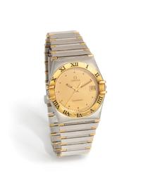 OMEGA, STAINLESS STEEL AND 18K YELLOW GOLD 'CONSTELLATION' WATCH