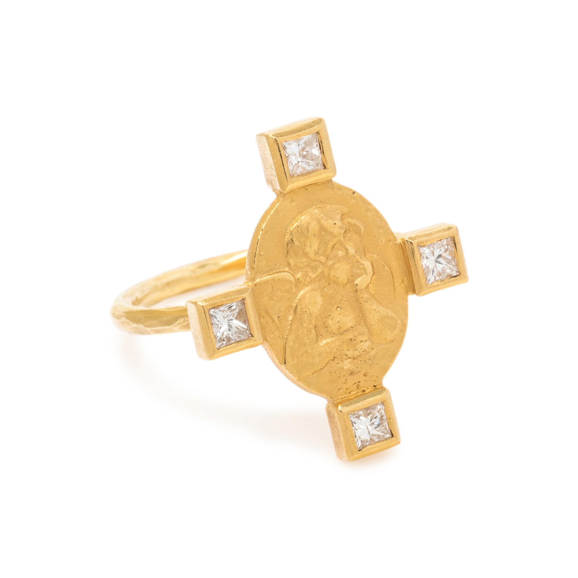 CATHY WATERMAN, HIGH KARAT GOLD AND DIAMOND RING
