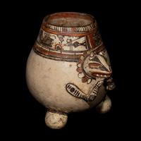 A Nicoya Polychrome Effigy Vessel