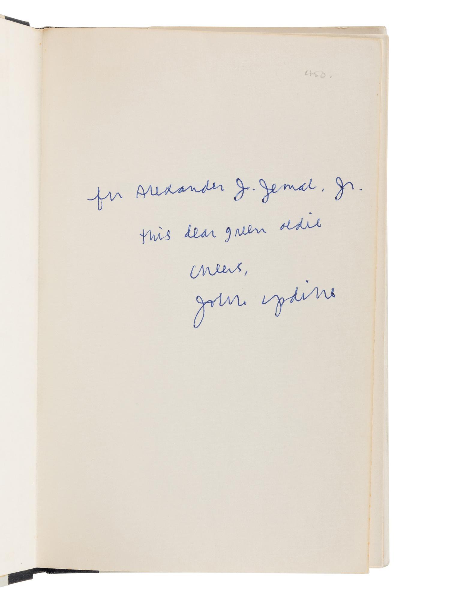 UPDIKE, John (1932-2009). The Carpentered Hen and other tame creatures . New York: Harper & Brothers, 1958.