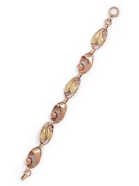 RETRO, BICOLOR GOLD BRACELET