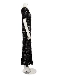 Oscar de la Renta Silk Crochet Dress, Resort 2018