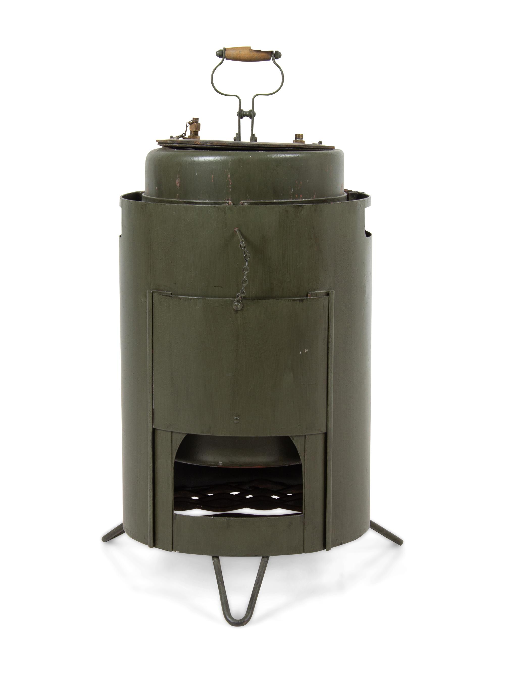 An Arthur, Lyon & Co., Painted Metal Alco Firefly Steam Generator