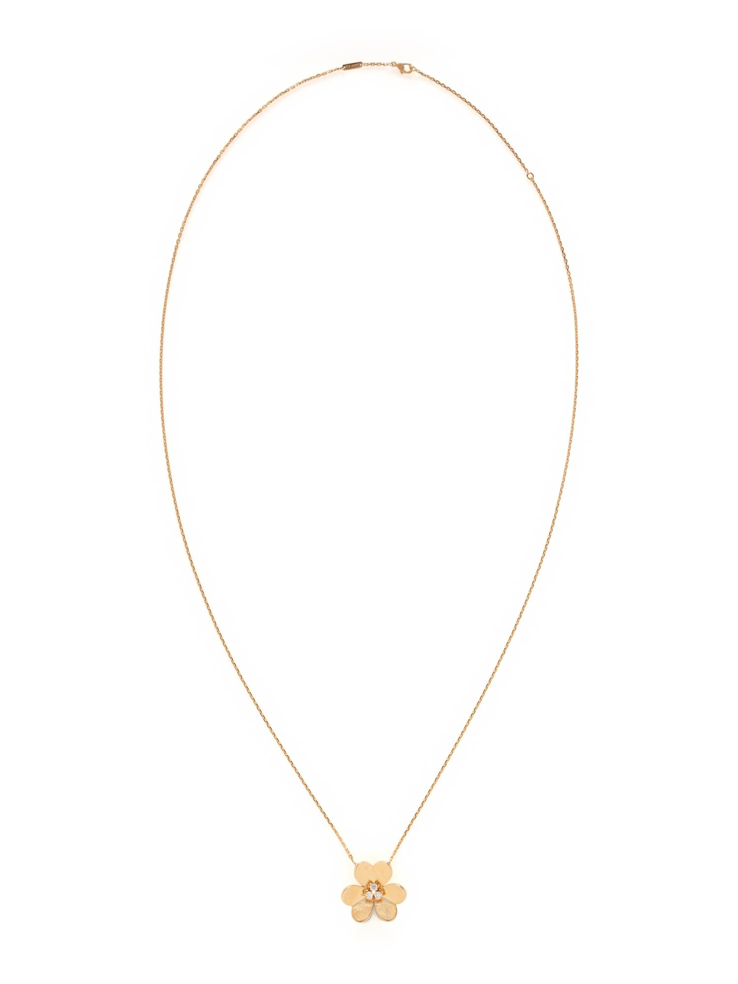 VAN CLEEF & ARPELS, 'FRIVOLE' CLIP PENDANT NECKLACE