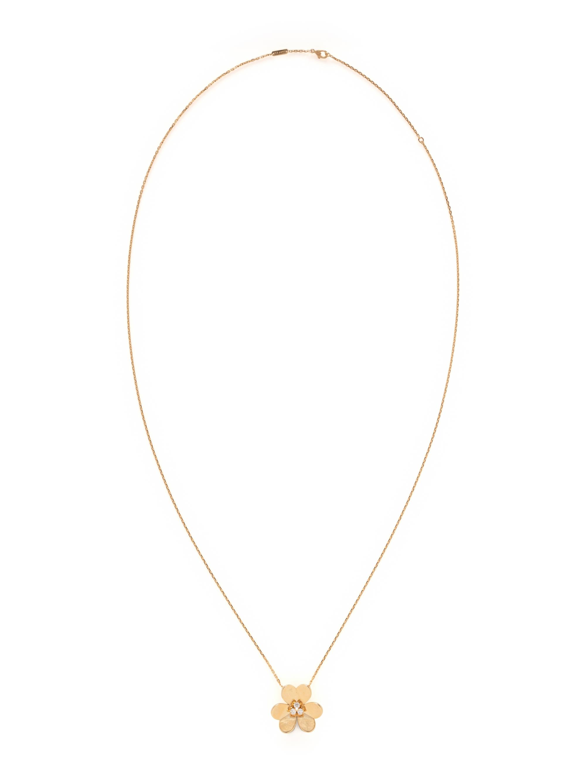 VAN CLEEF & ARPELS, 'FRIVOLE' CLIP PENDANT NECKLACE