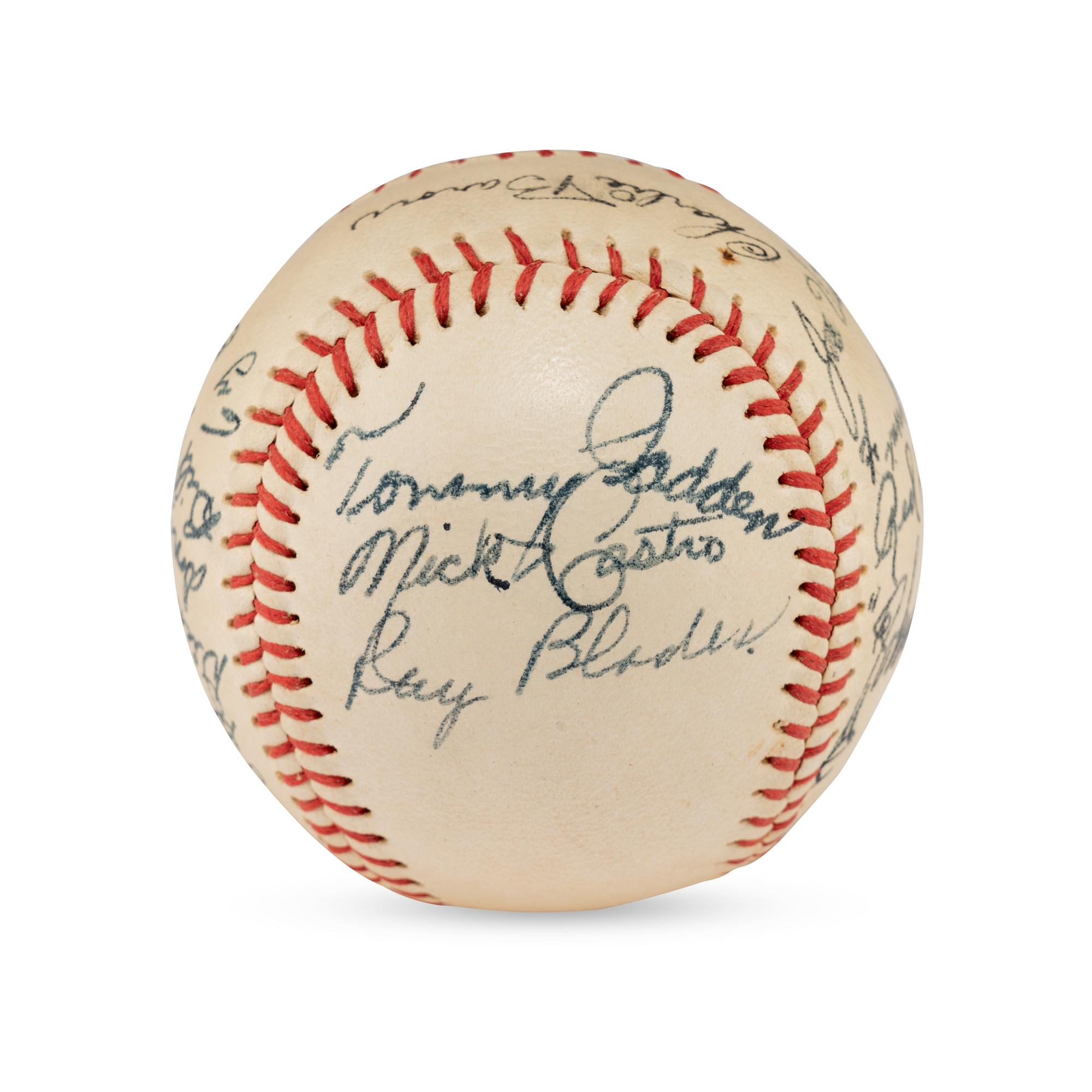 A 1944 St. Paul Saints Team Signed Autograph Baseball (JSA Letter of Authenticity)