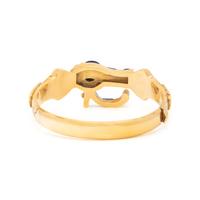 YELLOW GOLD AND MULTIGEM BANGLE BRACELET