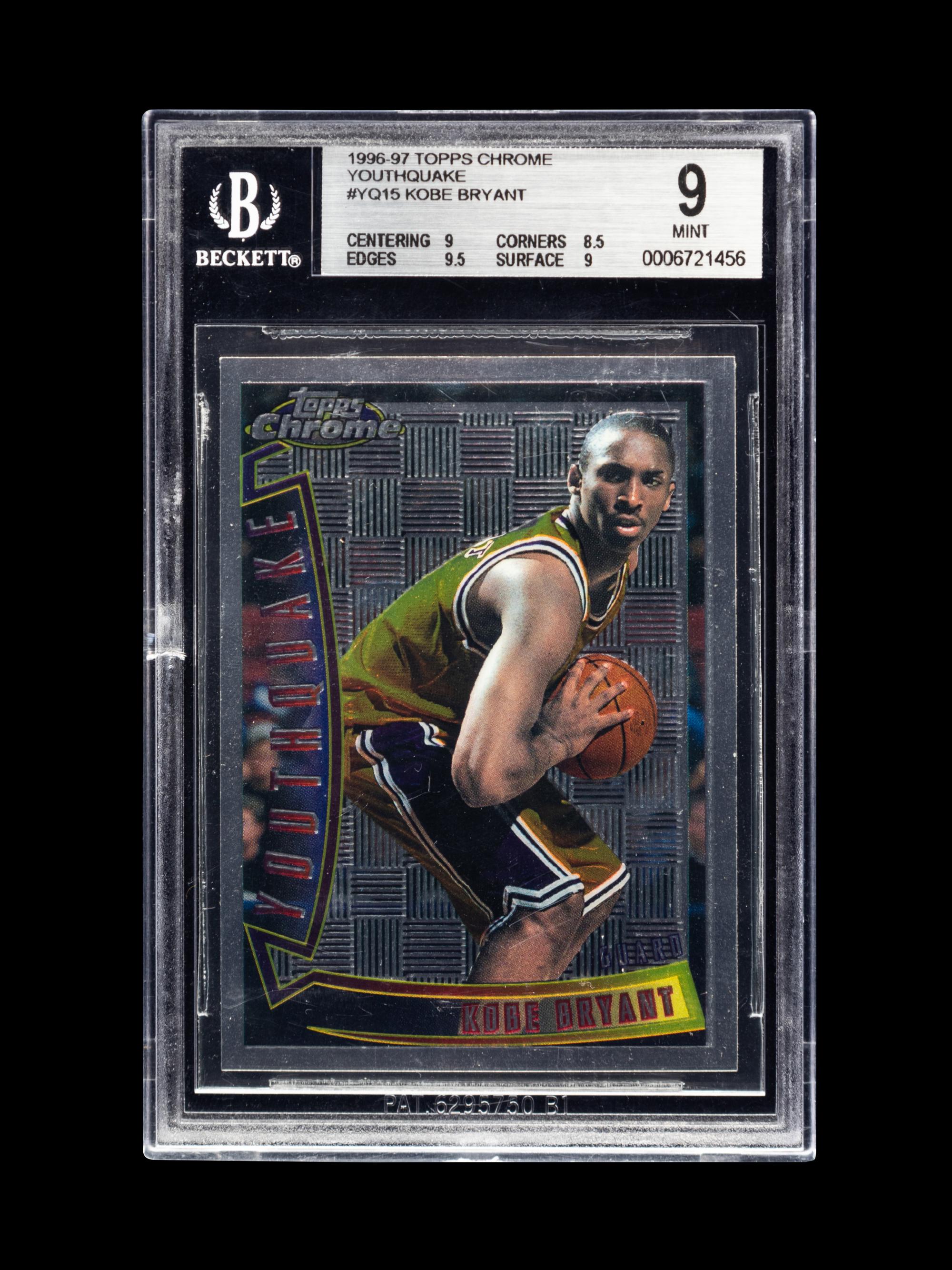 A Group of 1996-97 Topps Youthquake Kobe Bryant Rookie Basketball Cards,