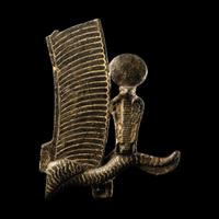 An Egyptian Bronze Osiris Crown Fragment