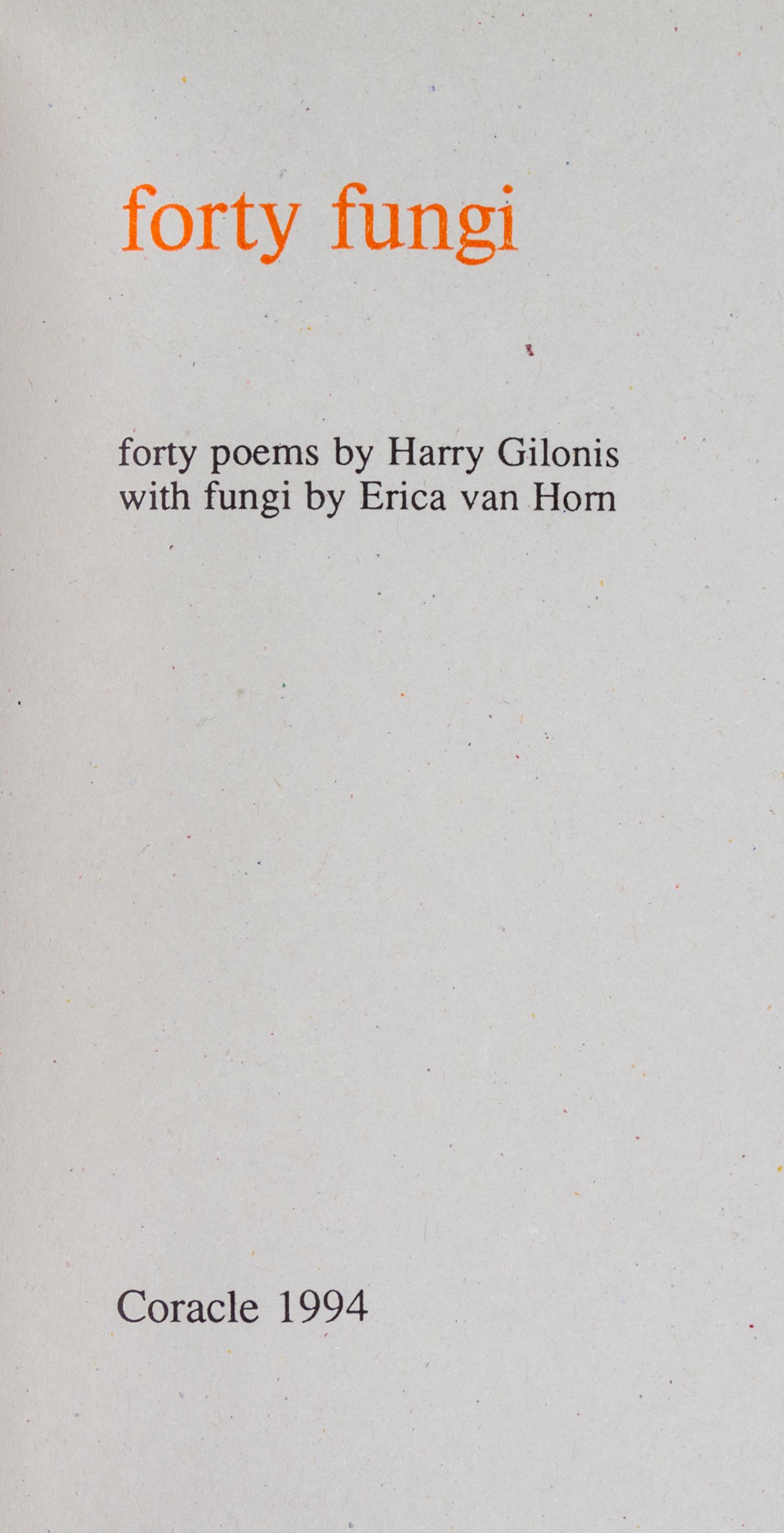 (CORACLE PRESS) A collection of 23 works, includes works by Richard Long, Simon Cutts, Erica Van Horn, Hamish Fulton, and others.