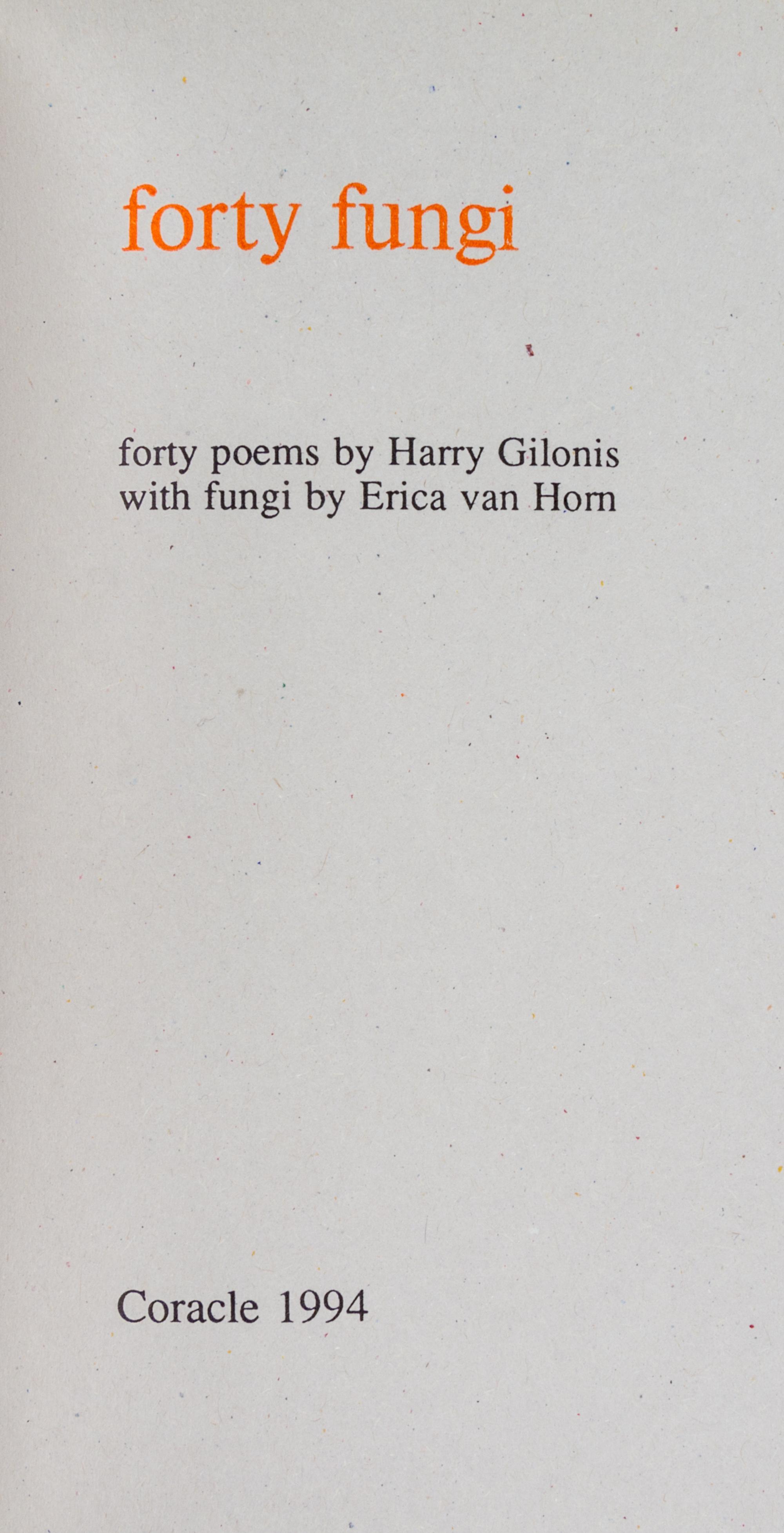 (CORACLE PRESS) A collection of 23 works, includes works by Richard Long, Simon Cutts, Erica Van Horn, Hamish Fulton, and others.