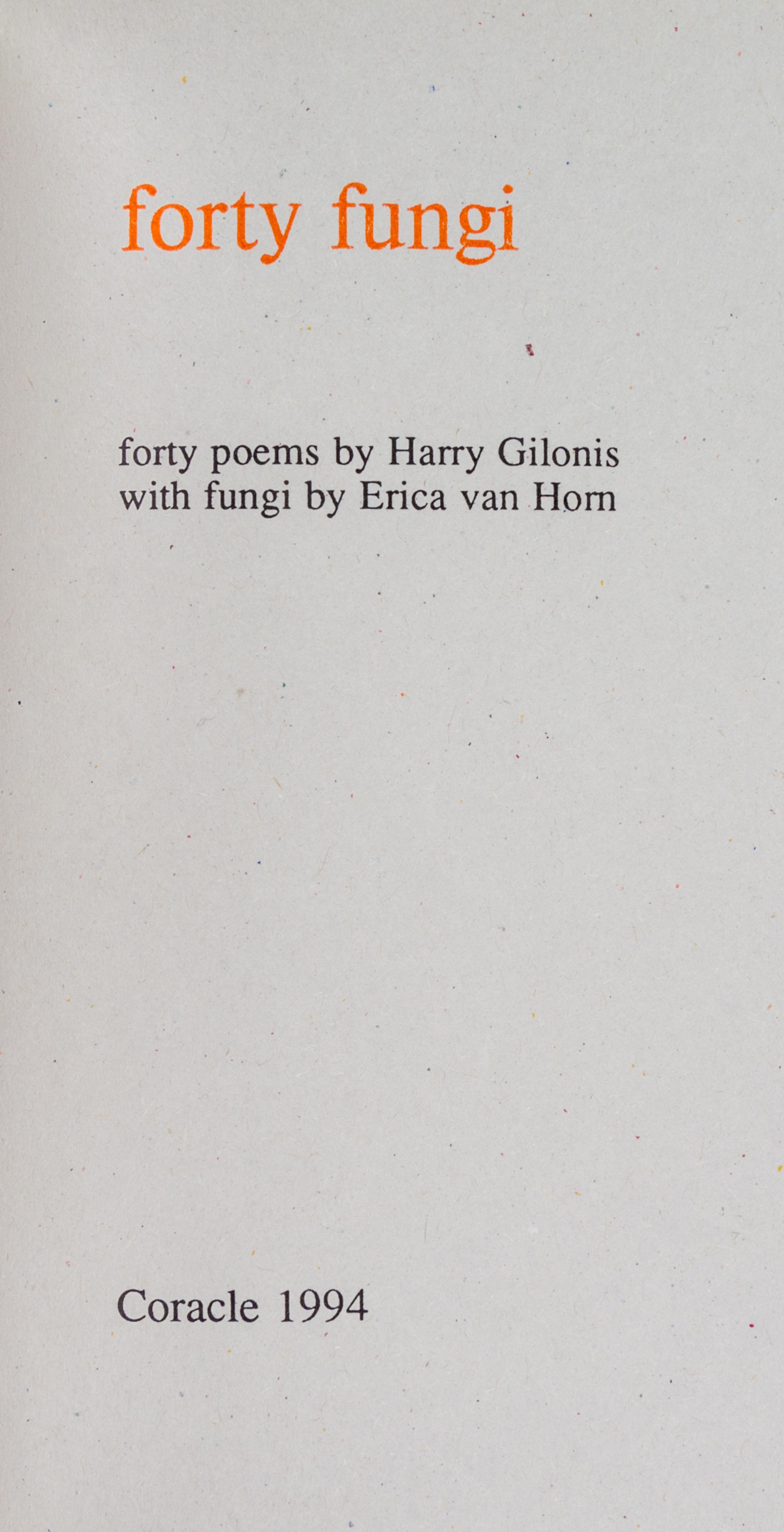 (CORACLE PRESS) A collection of 23 works, includes works by Richard Long, Simon Cutts, Erica Van Horn, Hamish Fulton, and others.