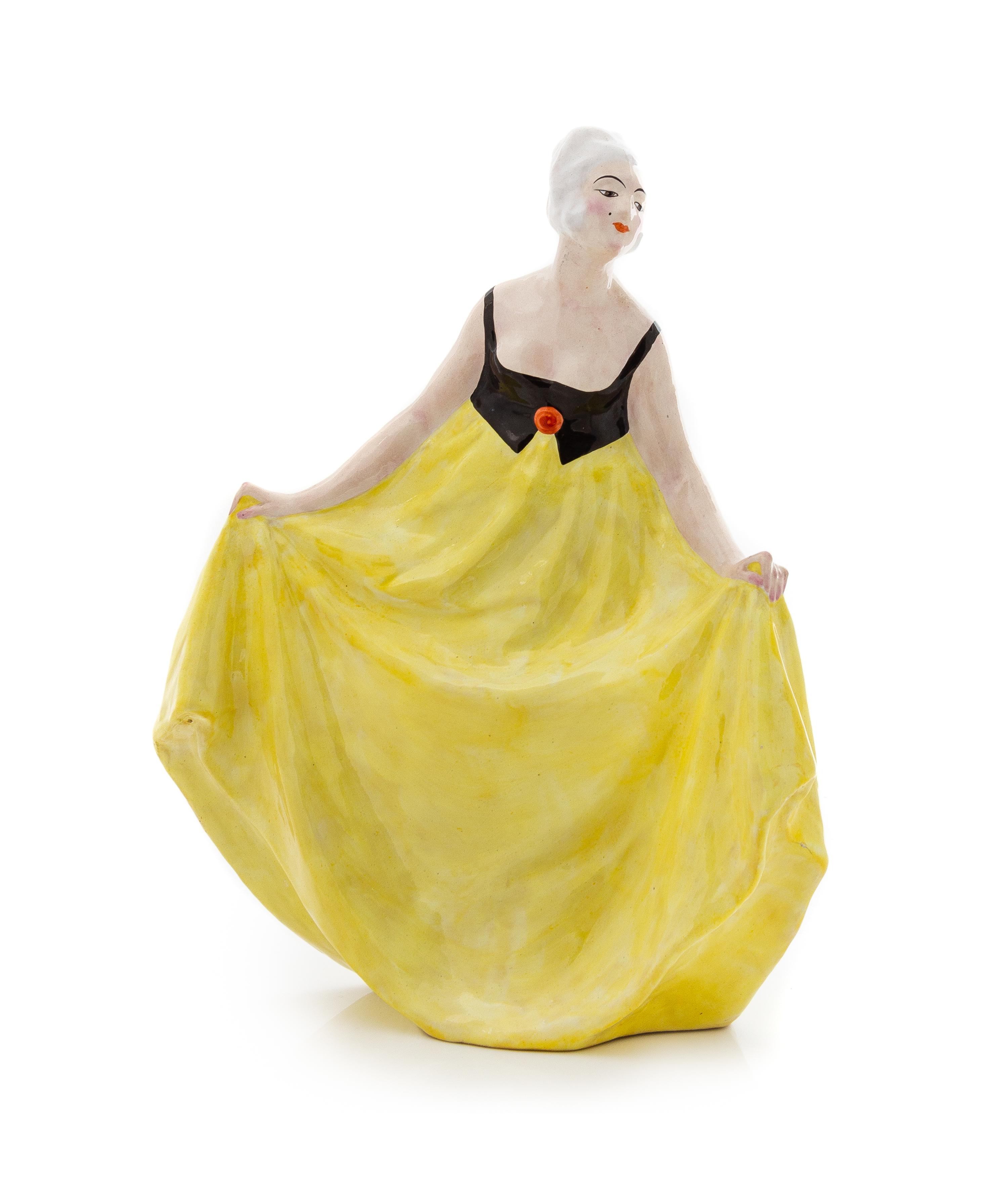 A French Ceramic Figure Height 14 inches. — LEON ALBERT MARIE DE LEYRITZ (1888-1976)