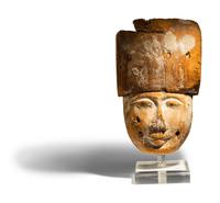 Egyptian Wood Mummy Mask