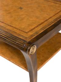 A Regency Style Gilt Bronze Mounted Mahogany Side Table