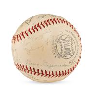A 1950 Newport News Dodgers Team Signed Autograph Baseball