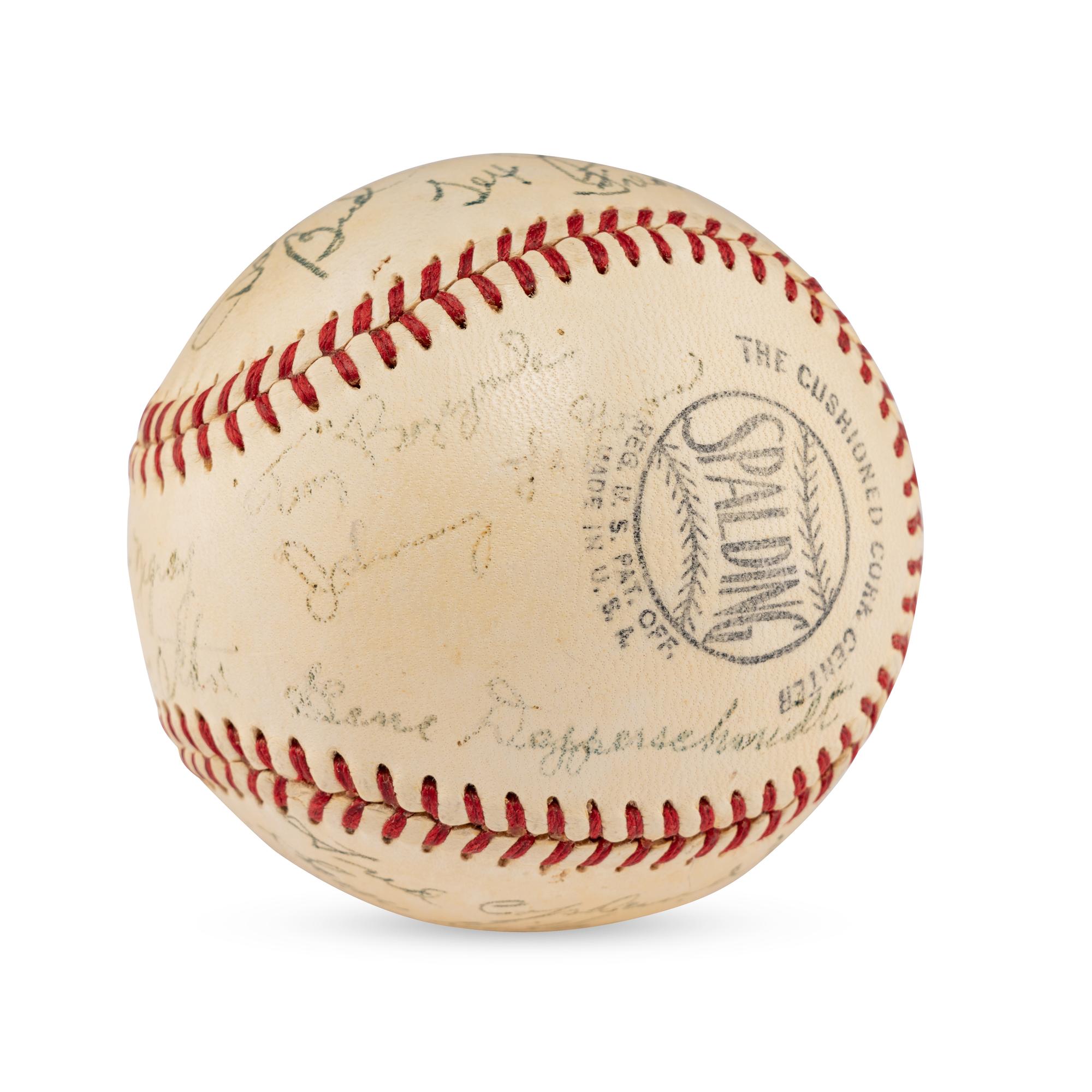 A 1950 Newport News Dodgers Team Signed Autograph Baseball