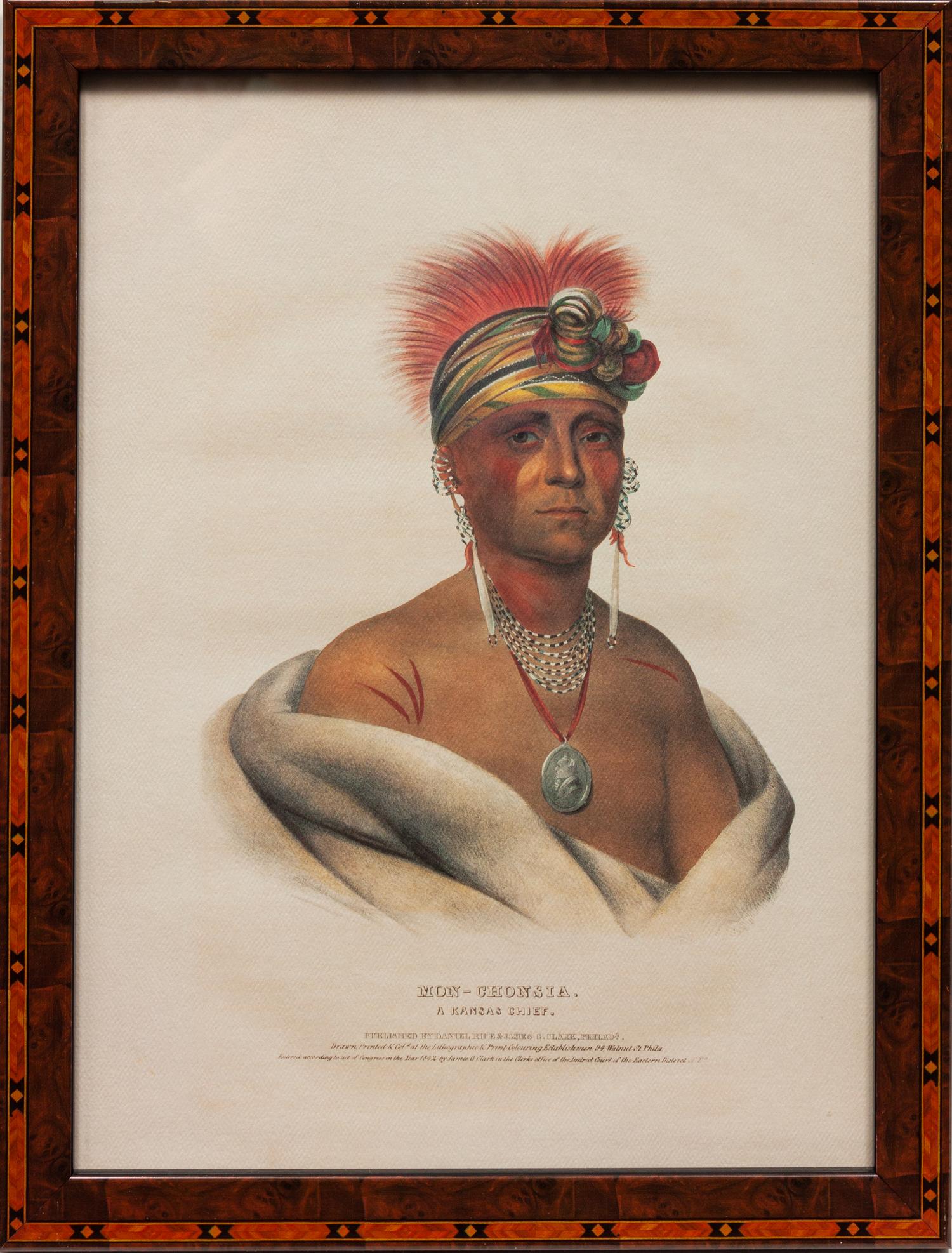Nine Portraits, from Indian Tribes of North America , 1836-1838