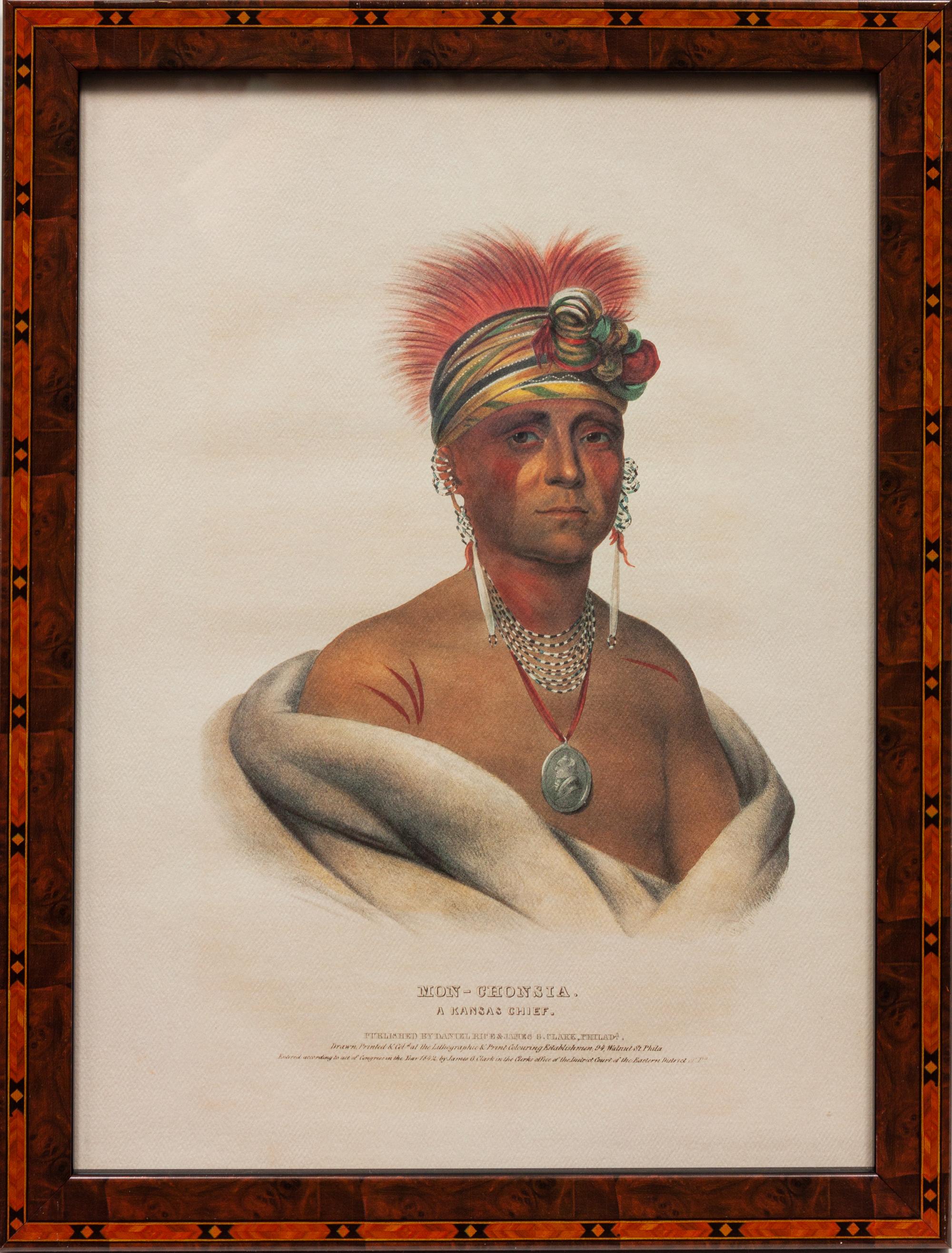 Nine Portraits, from Indian Tribes of North America , 1836-1838