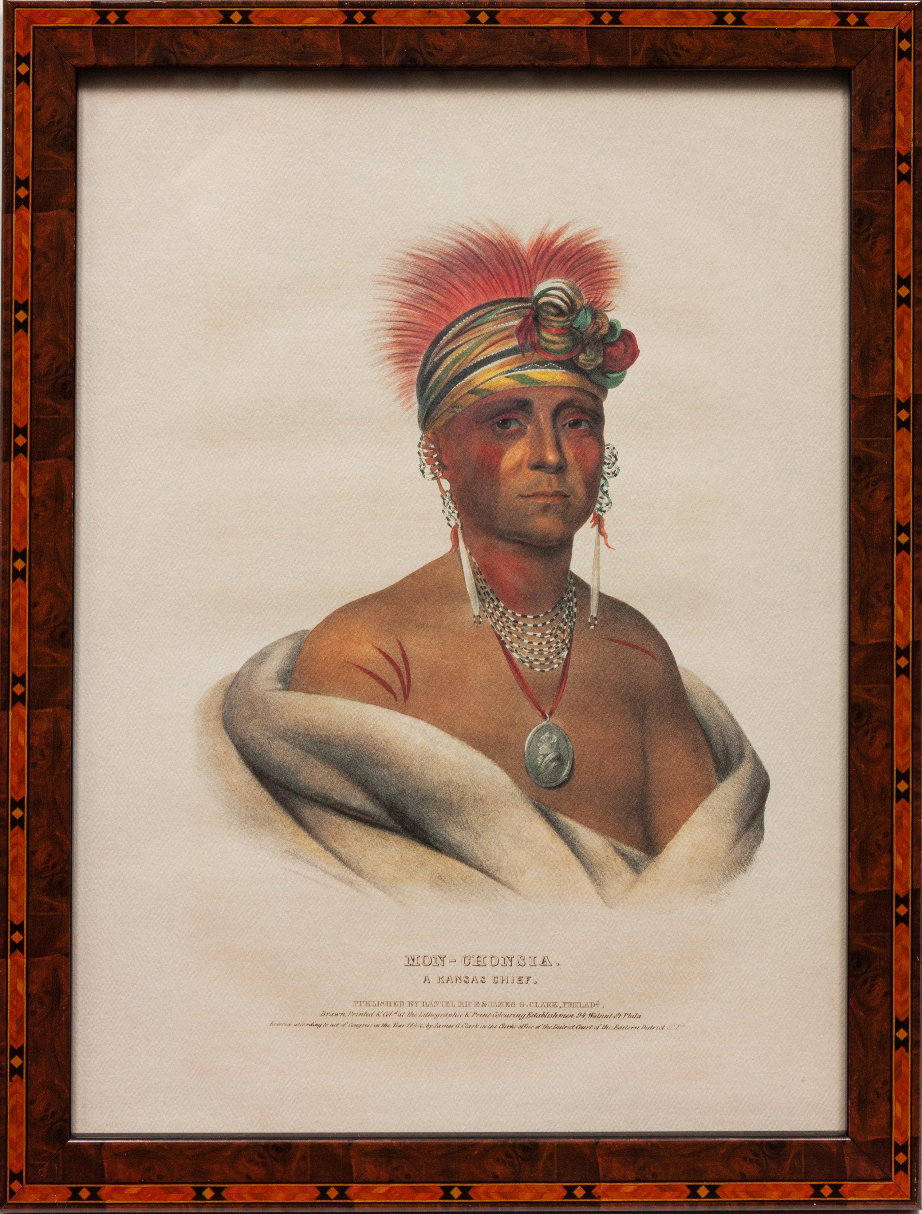 Nine Portraits, from Indian Tribes of North America , 1836-1838