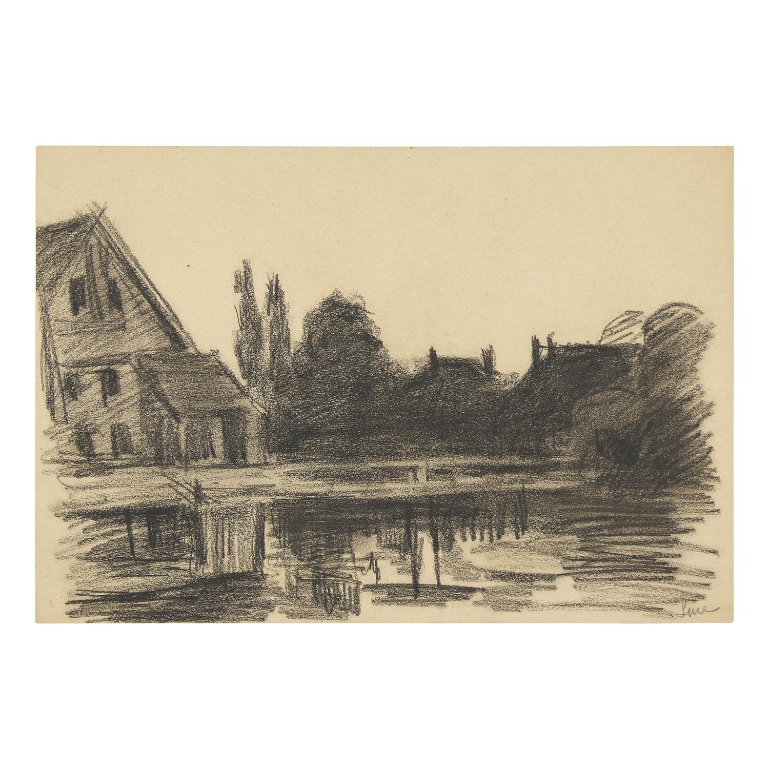 Maximilien Luce (French, 1858-1941) — Nu aux Bras Levés; Together with a Companion (Two Works)