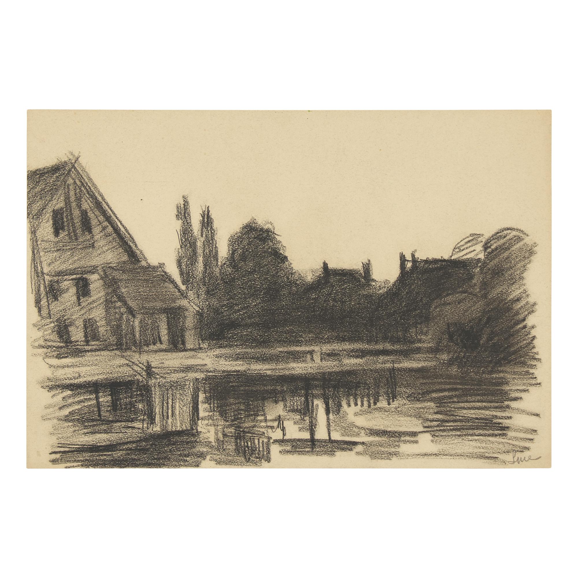 Maximilien Luce (French, 1858-1941) — Nu aux Bras Levés; Together with a Companion (Two Works)