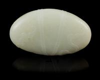 A Pale Celadon Jade Pebble Length 3 3/4 inches. — 18TH/19TH CENTURY