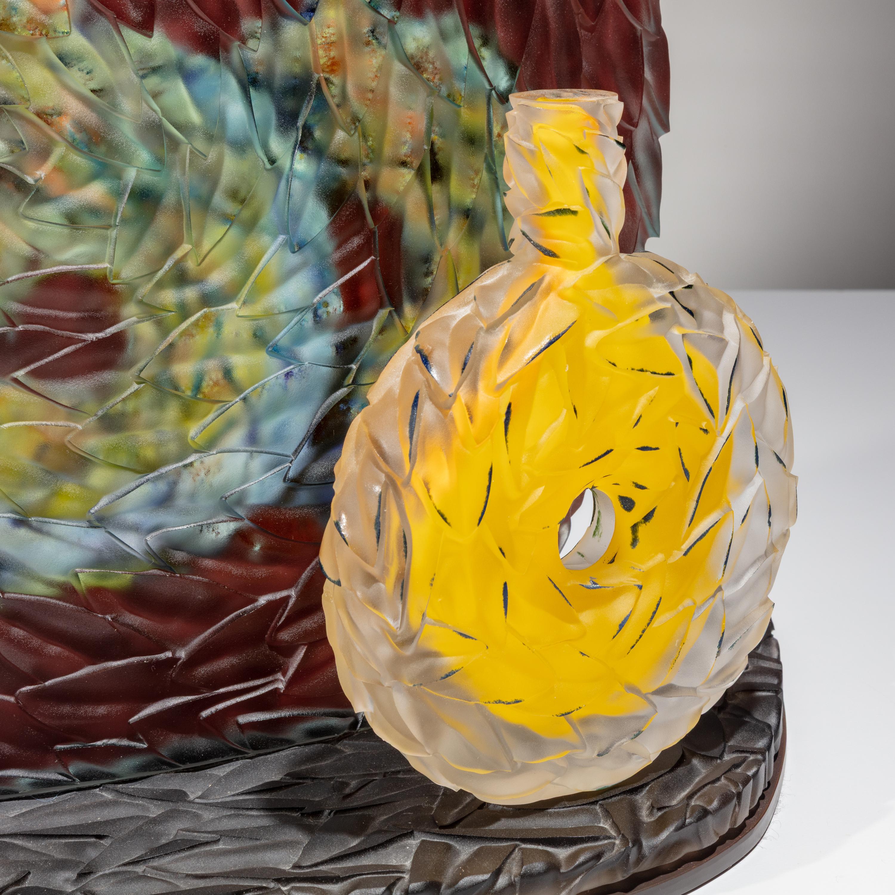 Judith La Scola (American, b. 1955) — Glass Bottle Sculpture