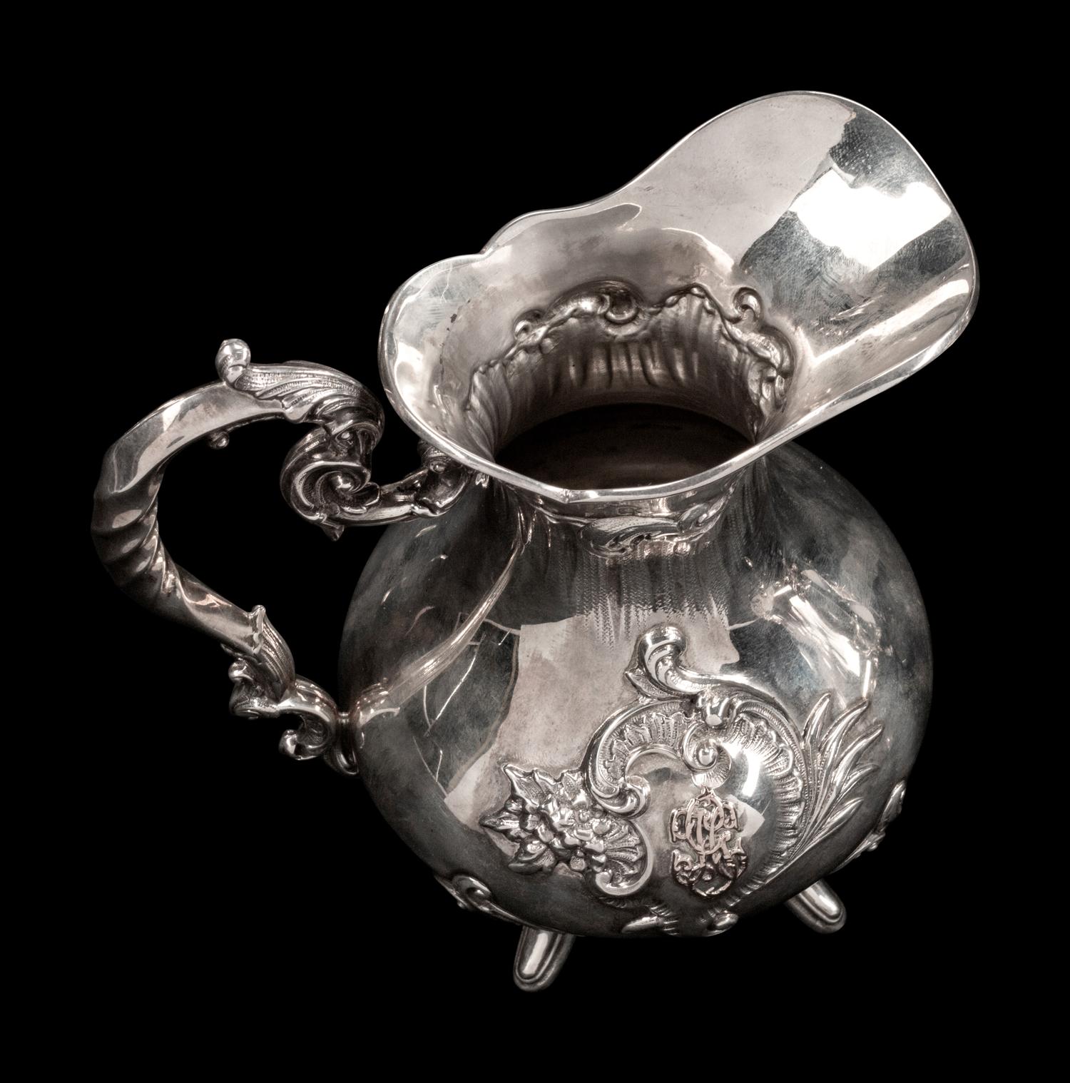 A Continental Silver Five-Piece Tea and Coffee Service