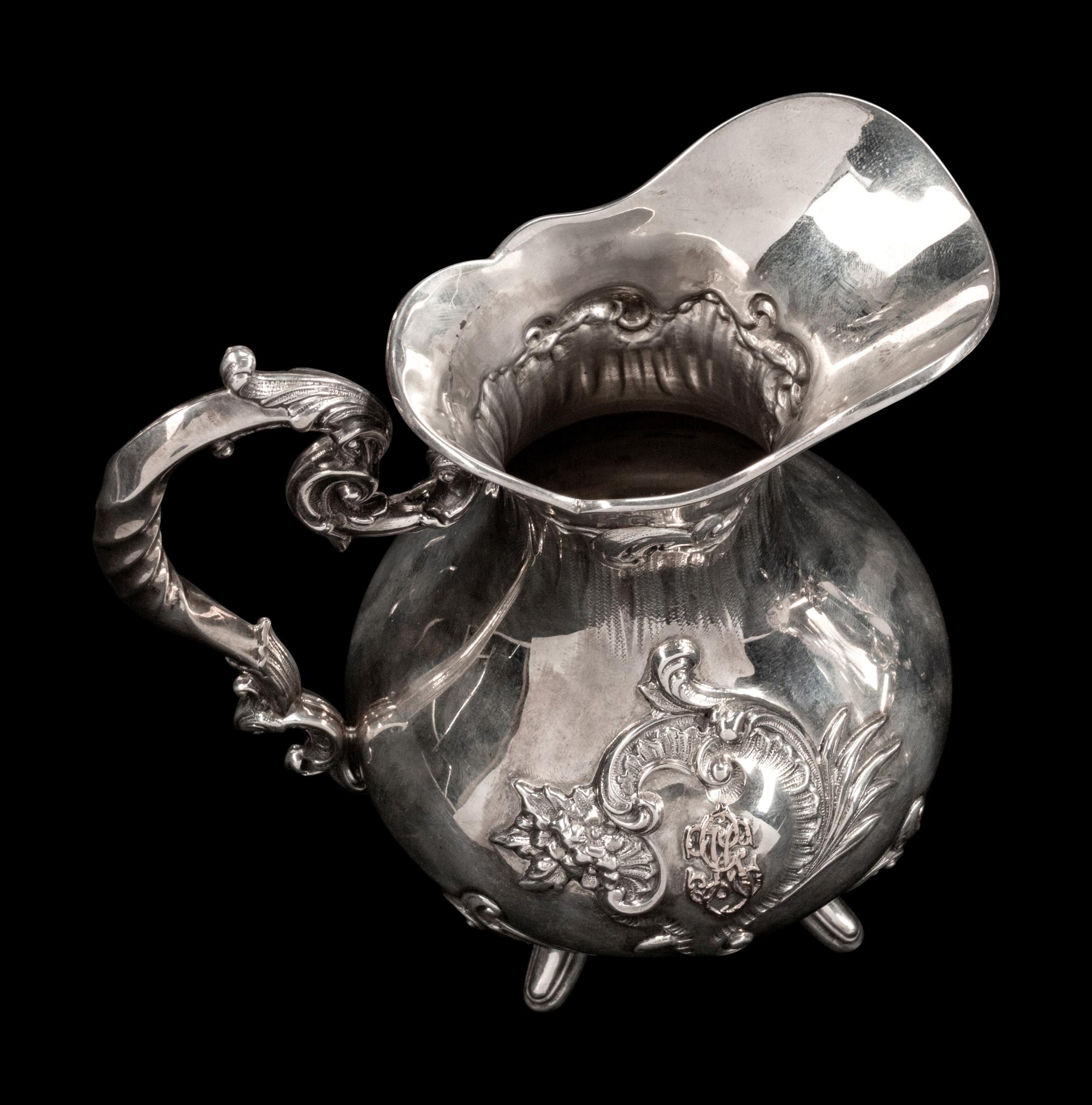 A Continental Silver Five-Piece Tea and Coffee Service