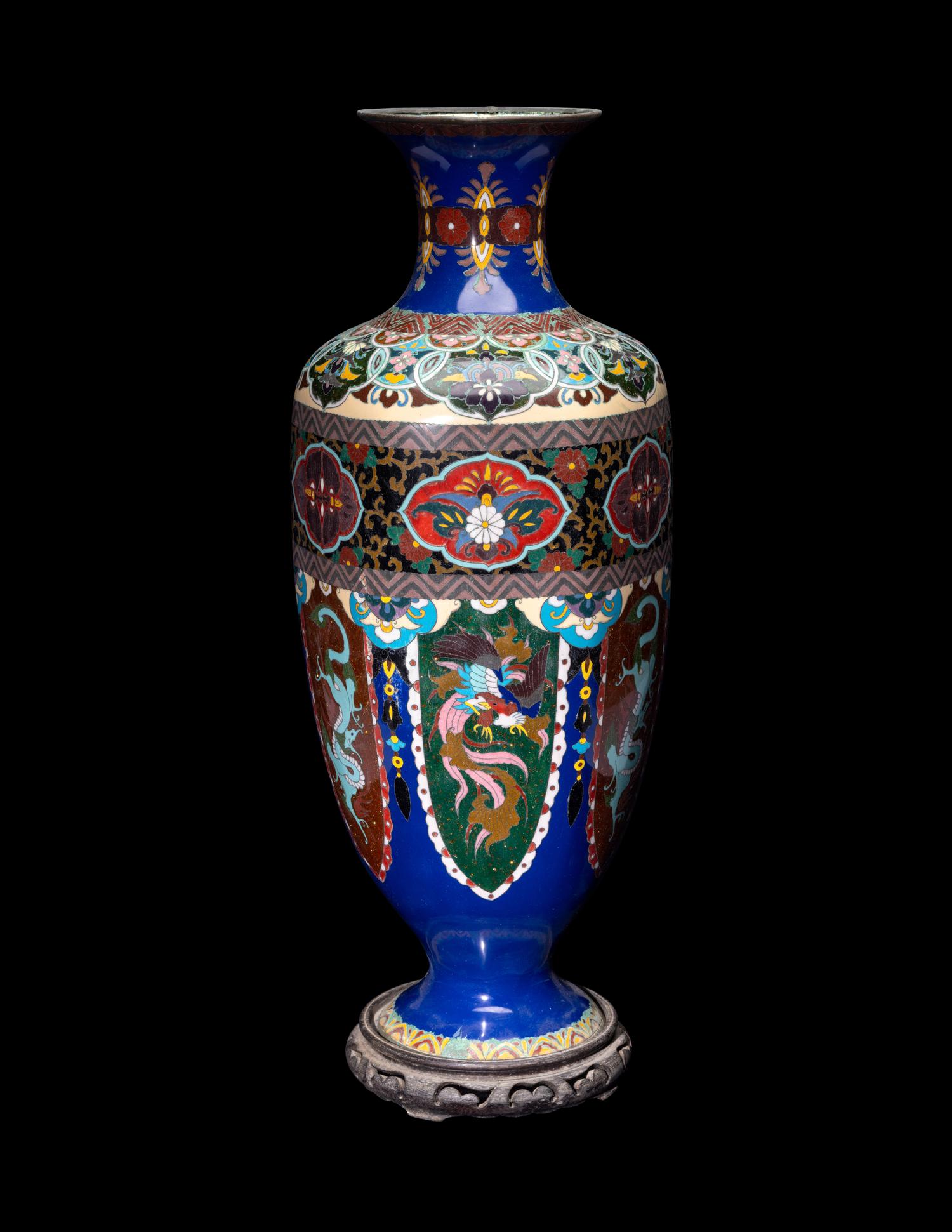 A Japanese Cloisonné Enamel Vase