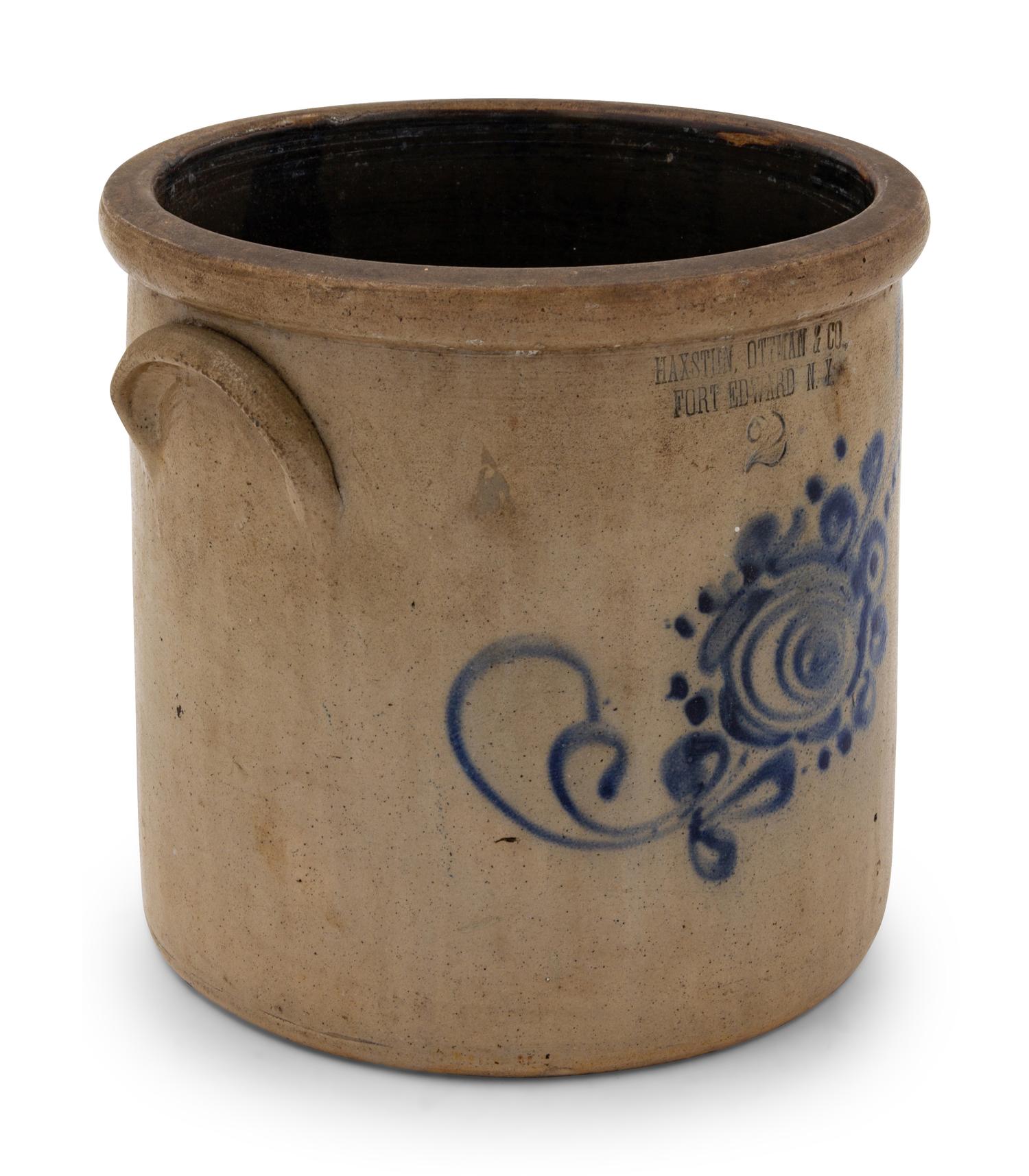 A Group of Cobalt-Decorated Stoneware Articles