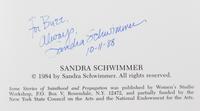 (ARTISTS BOOKS, FEMINISM) 7 works, including Amy Sillman, Paris Almond, Sandra Schwimmer and Stephanie Brody.