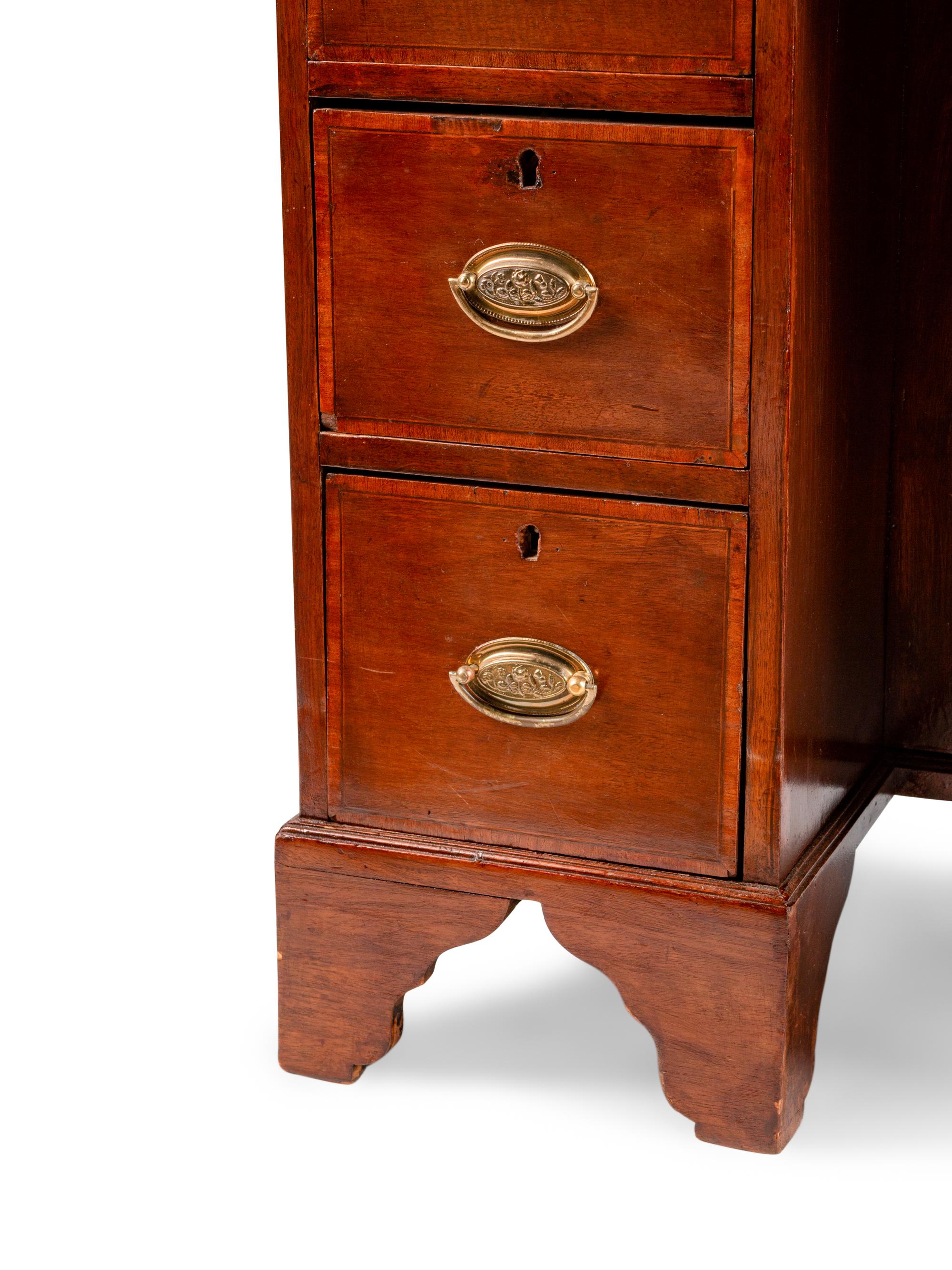 A George III Mahogany Kneehole Desk — 19TH CENTURY