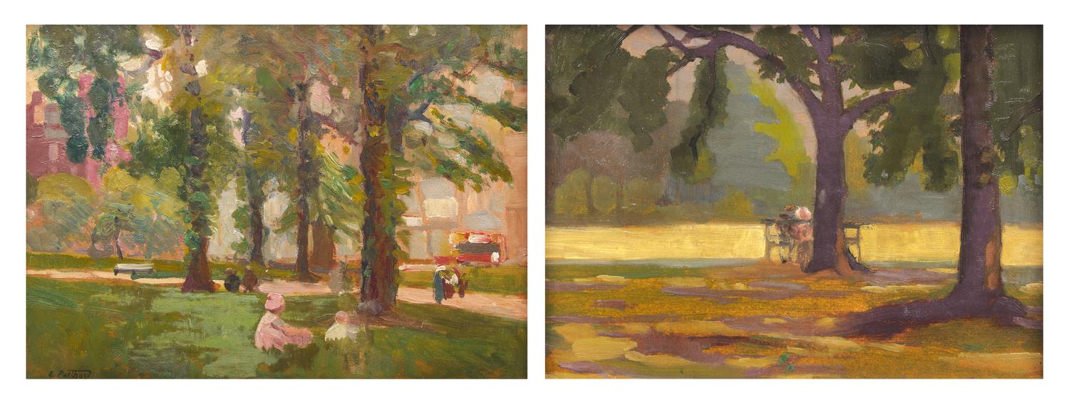 In Central Park (a double-sided work)