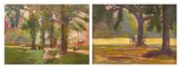 In Central Park (a double-sided work)