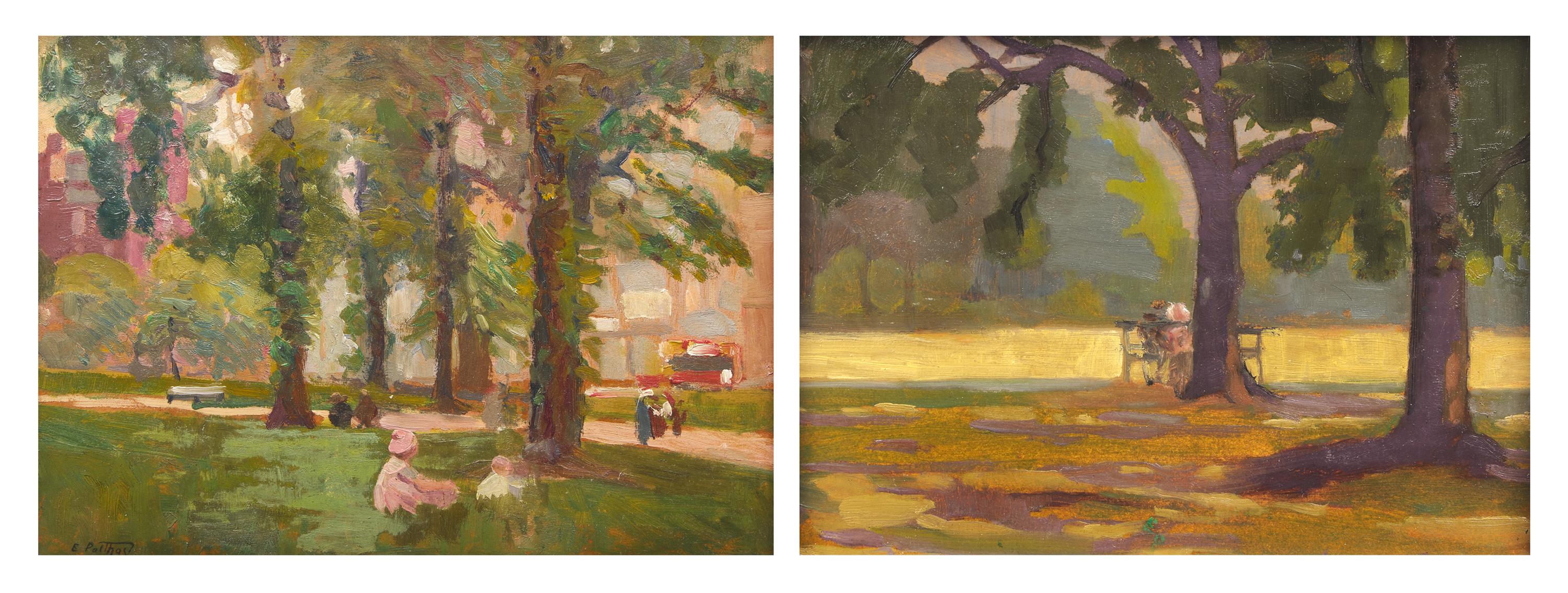 In Central Park (a double-sided work)