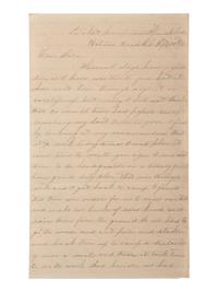 [CIVIL WAR]. War-date letters of Corporal Edwin J. Barden, 7th Regiment Connecticut Volunteer Infantry, combat soldier and later clerk at Headquarters Department of the South, Headquarters X Corps, and Headquarters US Army, Office of Chief Commissary.