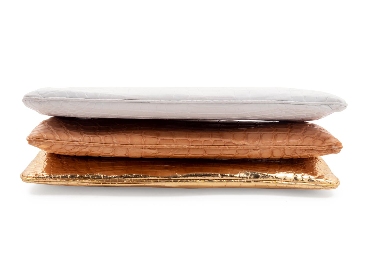 Six Lambertson Truex Exotic Skin Frame Clutch Bags