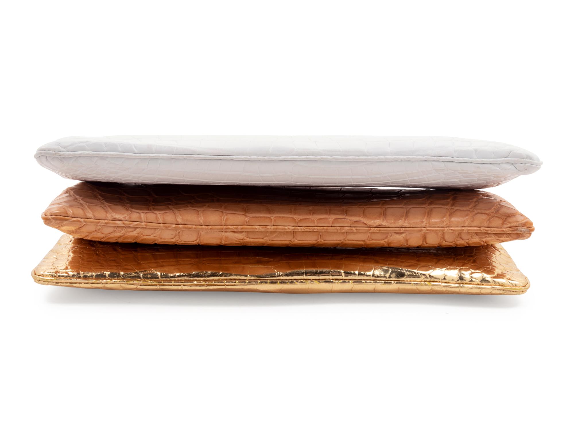 Six Lambertson Truex Exotic Skin Frame Clutch Bags
