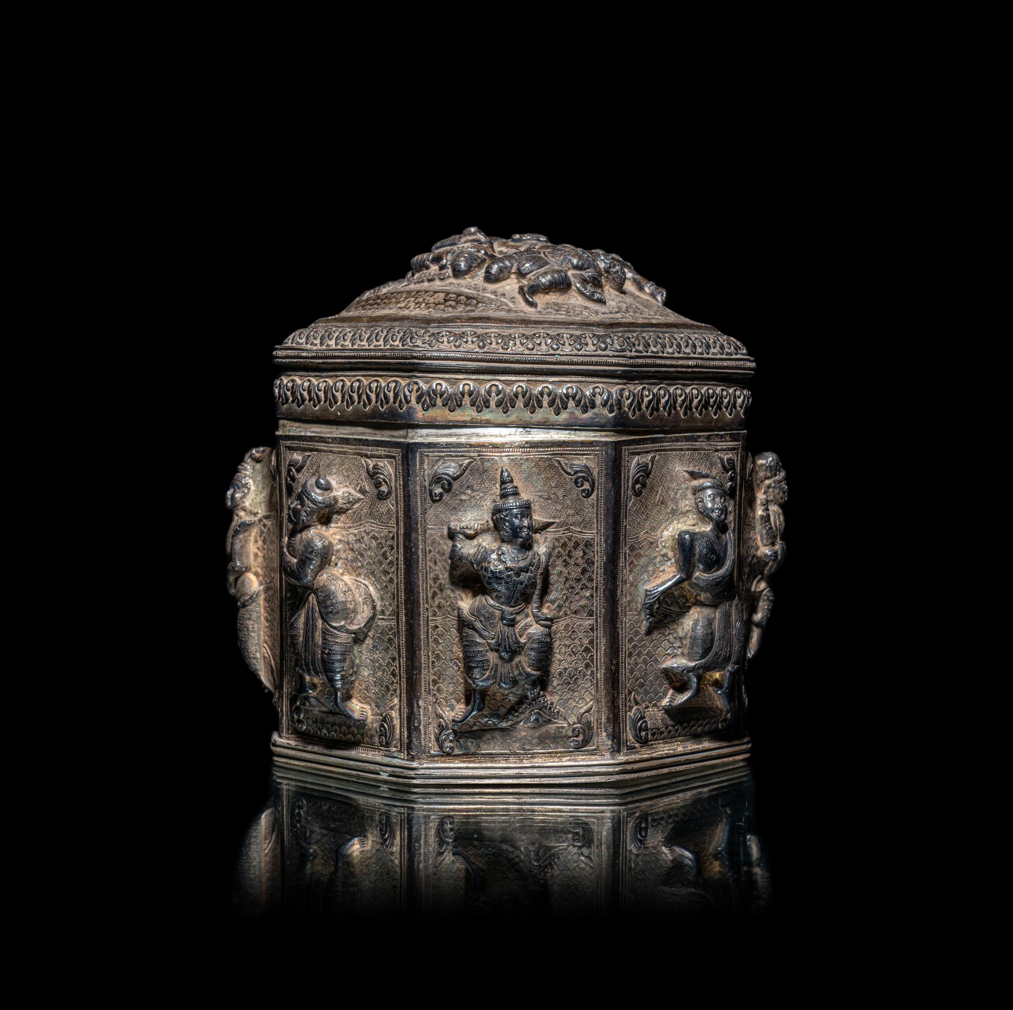 Two Burmese Silver Bowls