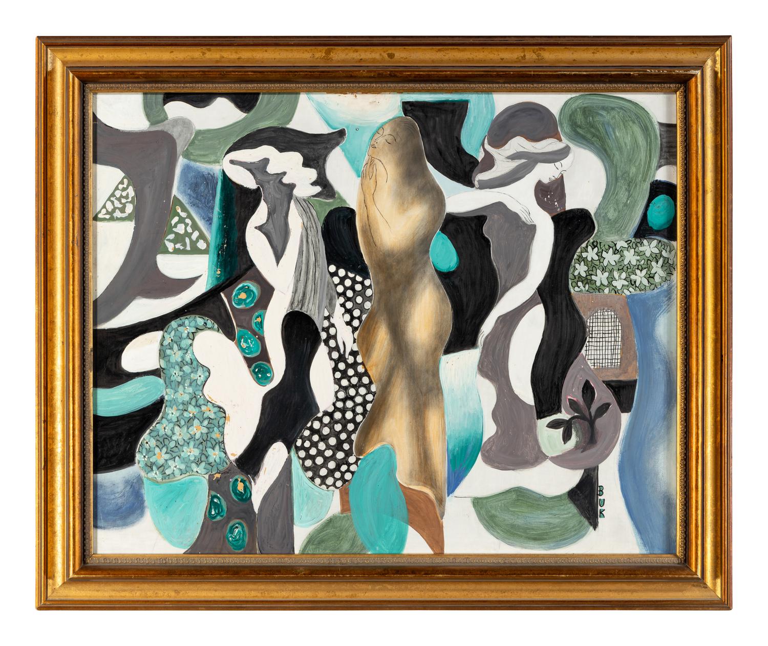 Woman in Abstract Forms, c. 1960's