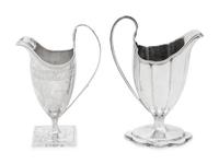 Two George III Silver Creamers