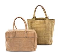 Two Nancy Gonzalez Crocodile Bags, 1990-2000s
